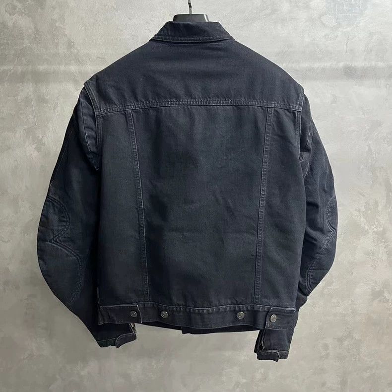 Balenciaga Balenciaga Black Thick Jacket Outerwear Size 44 Size US L / EU 52-54 / 3 - 2 Thumbnail