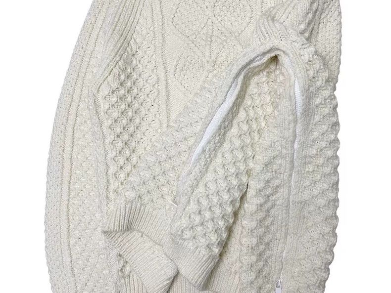Dior Dior Cable Knit Zipper Sweater White Size US L / EU 52-54 / 3 - 2 Thumbnail