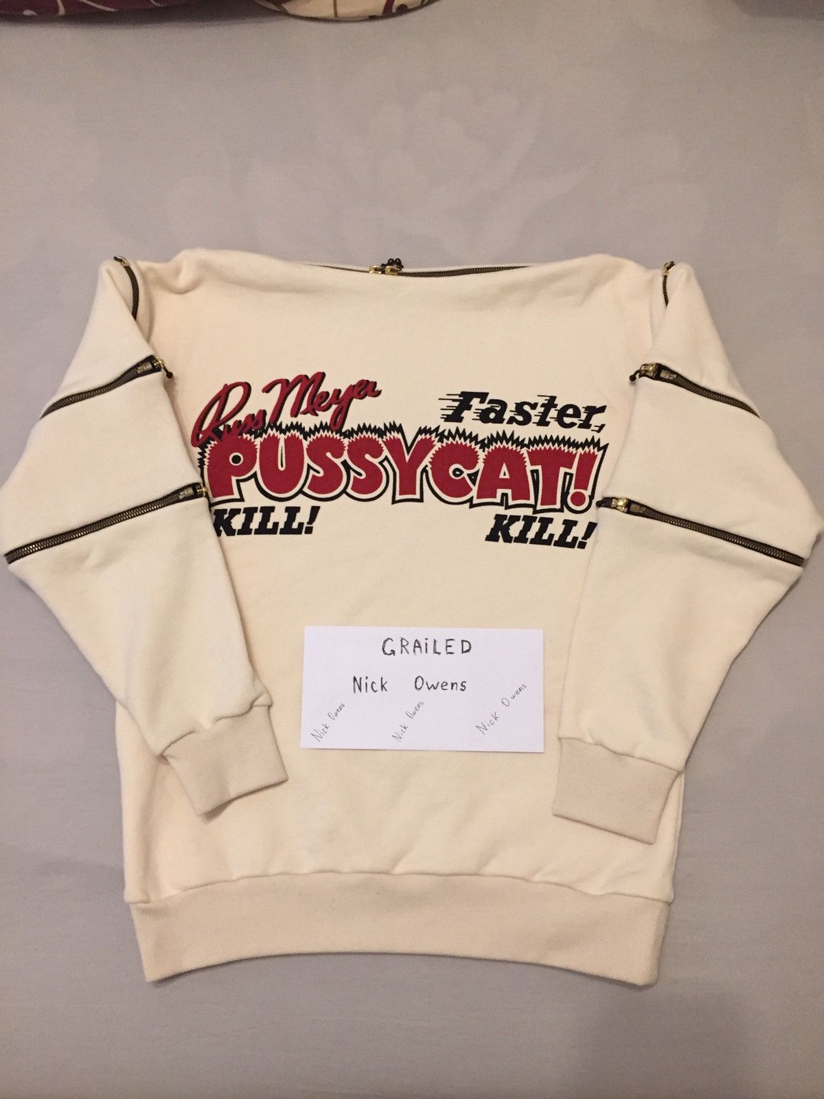 Gucci Faster Pussycat Kill Kill Print Cotton Sweatshirt Grailed