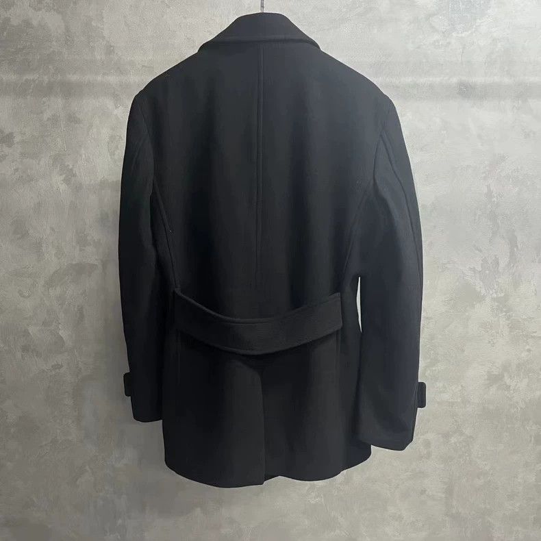 Versace Versace Black Wool Double-breasted Coat Size US L / EU 52-54 / 3 - 2 Thumbnail