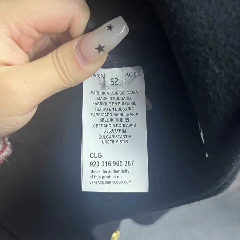 Versace Versace Black Wool Double-breasted Coat Size US L / EU 52-54 / 3 - 4 Thumbnail