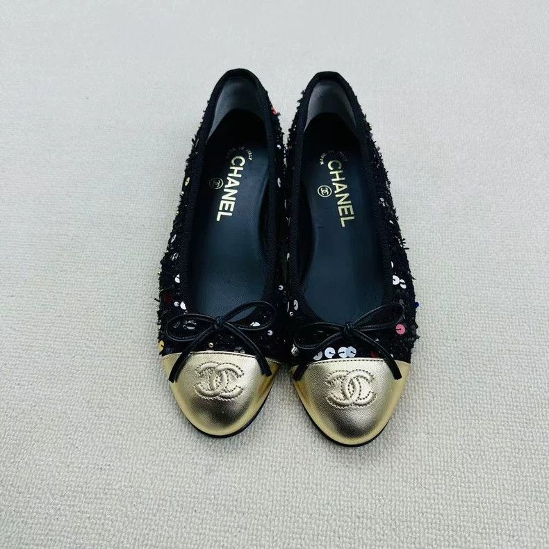Chanel Chanel Sequin Logo Slip-On Shoes Size 36 Size US 6 / EU 39 - 3 Thumbnail