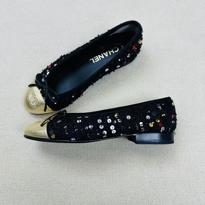 Chanel Chanel Sequin Logo Slip-On Shoes Size 36 Size US 6 / EU 39 - 2 Thumbnail