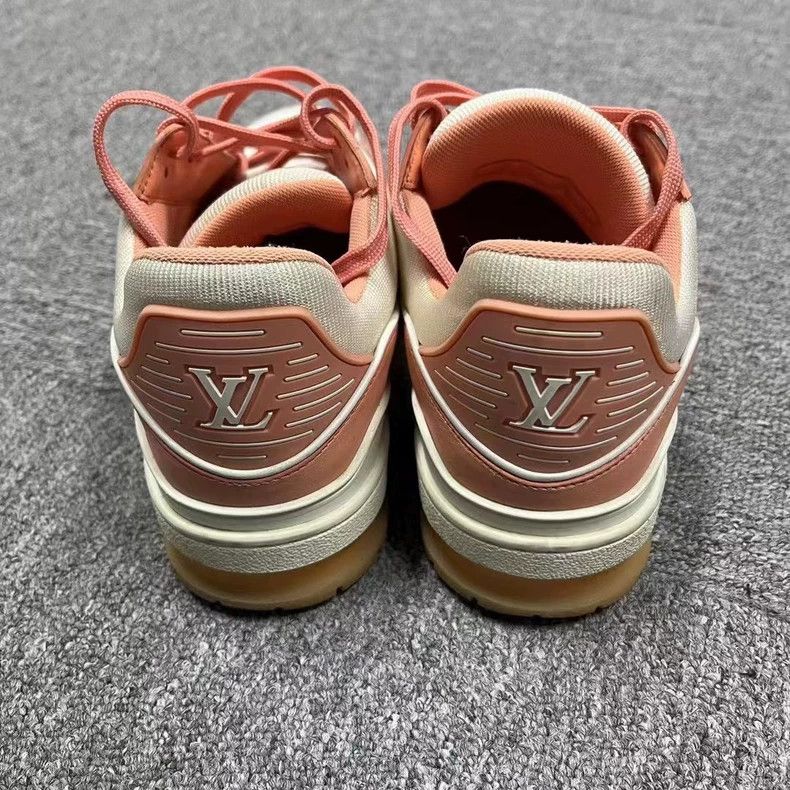 Louis Vuitton Louis Vuitton Peach Pink Trainer Sneakers Size 7 Size US 7 / EU 40 - 3 Thumbnail