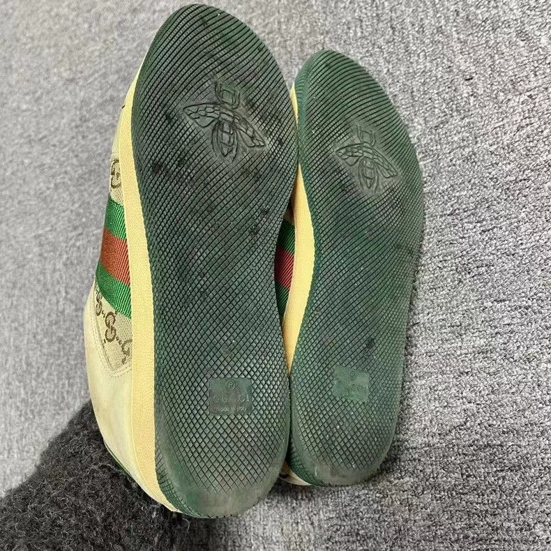 Gucci Gucci Green Low-Top Fashion Sneakers Size 7 Size US 7 / EU 40 - 5 Thumbnail