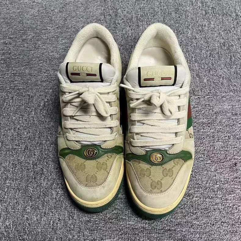 Gucci Gucci Green Low-Top Fashion Sneakers Size 7 Size US 7 / EU 40 - 2 Thumbnail