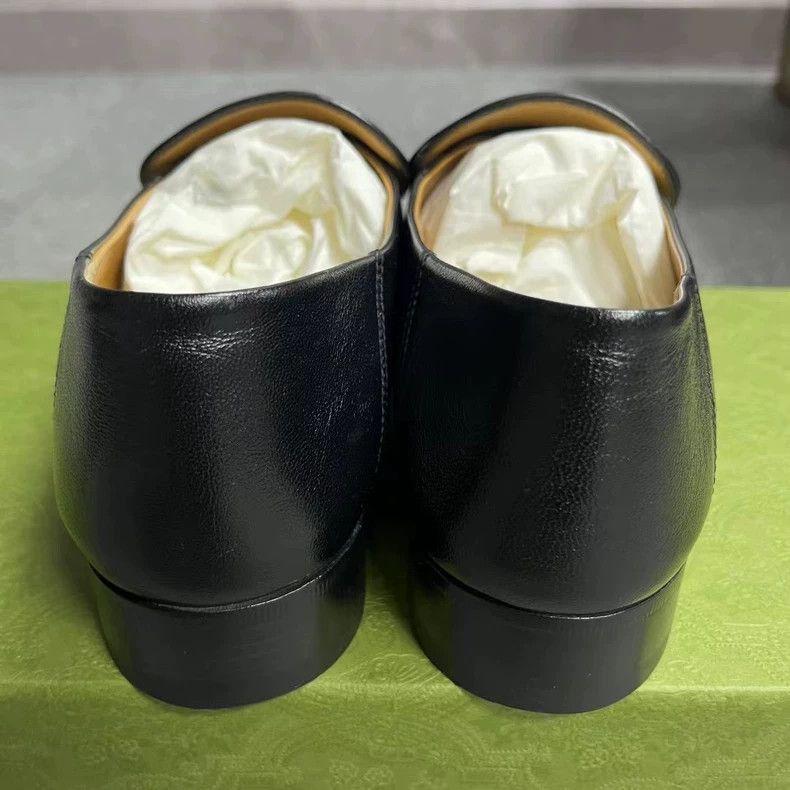 Gucci Gucci Black Leather Loafers Casual Shoes Size US 7.5 / EU 40-41 - 4 Thumbnail