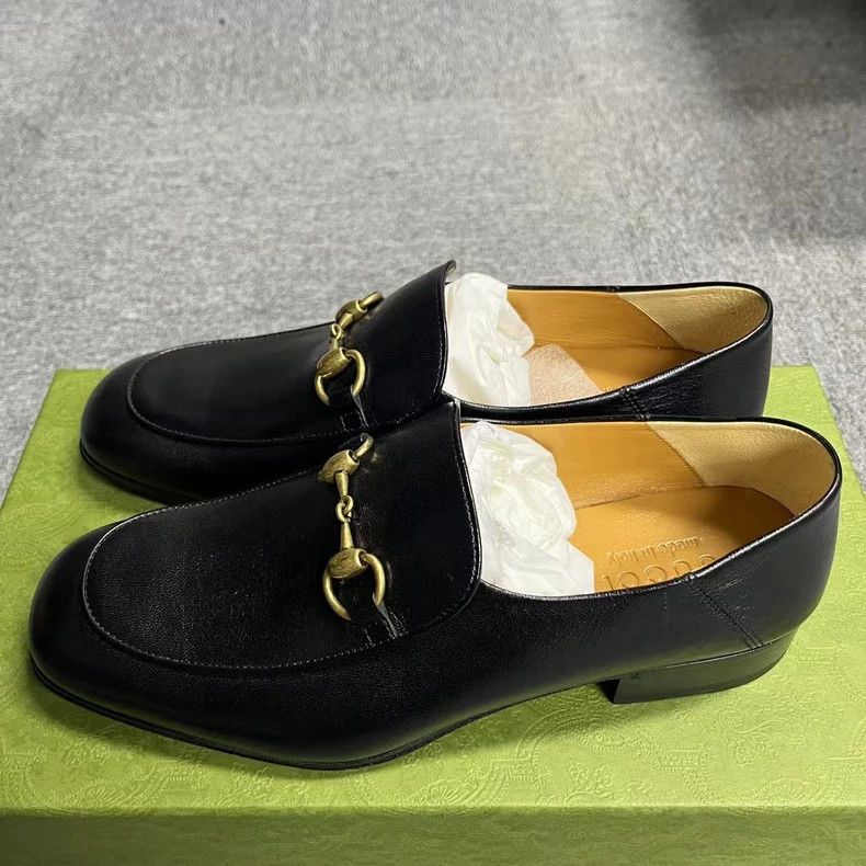 Gucci Gucci Black Leather Loafers Casual Shoes Size US 7.5 / EU 40-41 - 3 Thumbnail