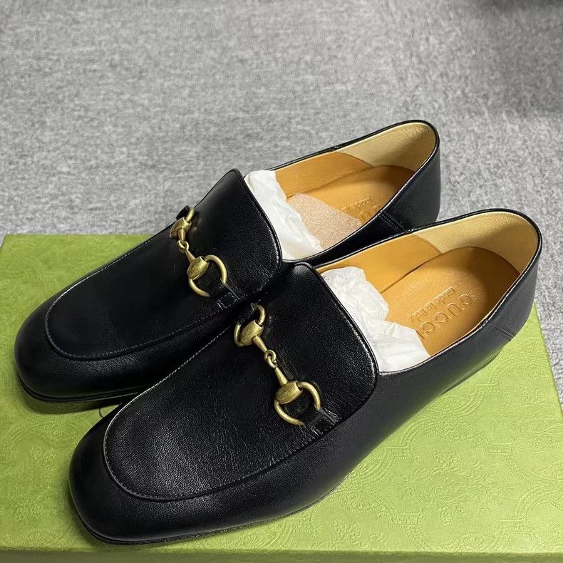 Gucci Gucci Black Leather Loafers Casual Shoes Size US 7.5 / EU 40-41 - 2 Thumbnail