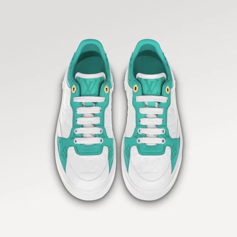 Louis Vuitton Louis Vuitton Mint Green Sneakers for Sale Size US 7.5 / EU 40-41 - 3 Thumbnail