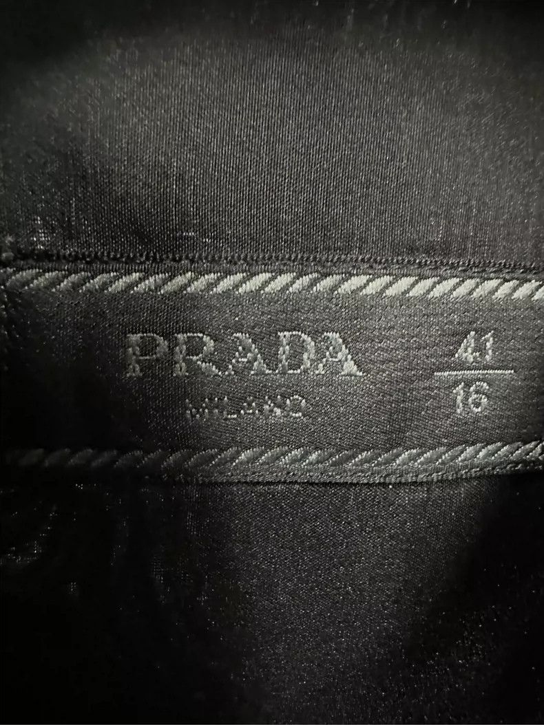 Prada Prada Long Sleeve Shirt with Triangle Logo Size US M / EU 48-50 / 2 - 4 Thumbnail