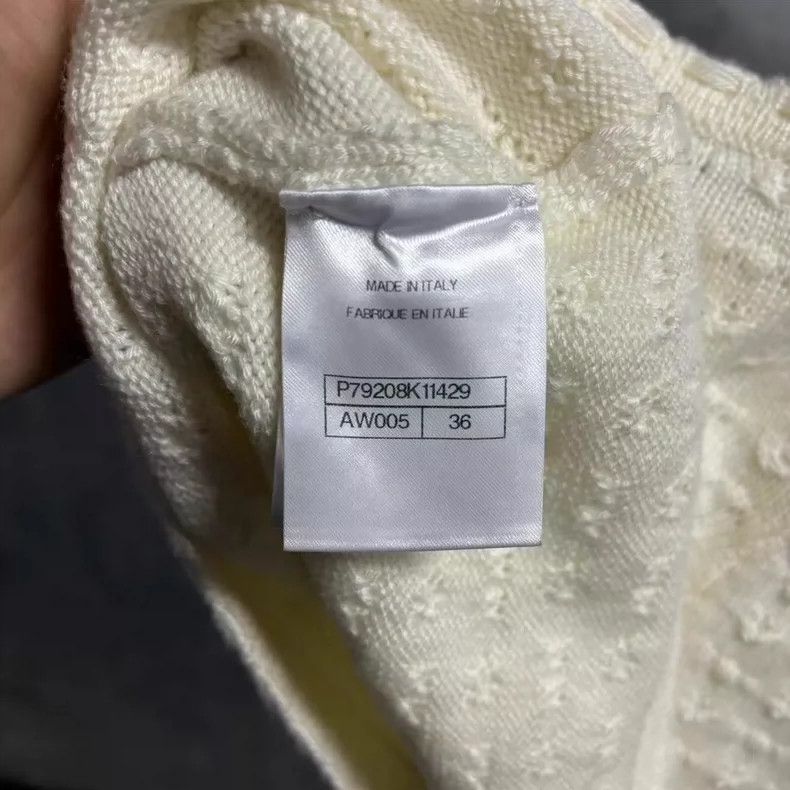 Chanel Chanel White Knitted Lace Camisole Top Size US S / EU 44-46 / 1 - 3 Thumbnail