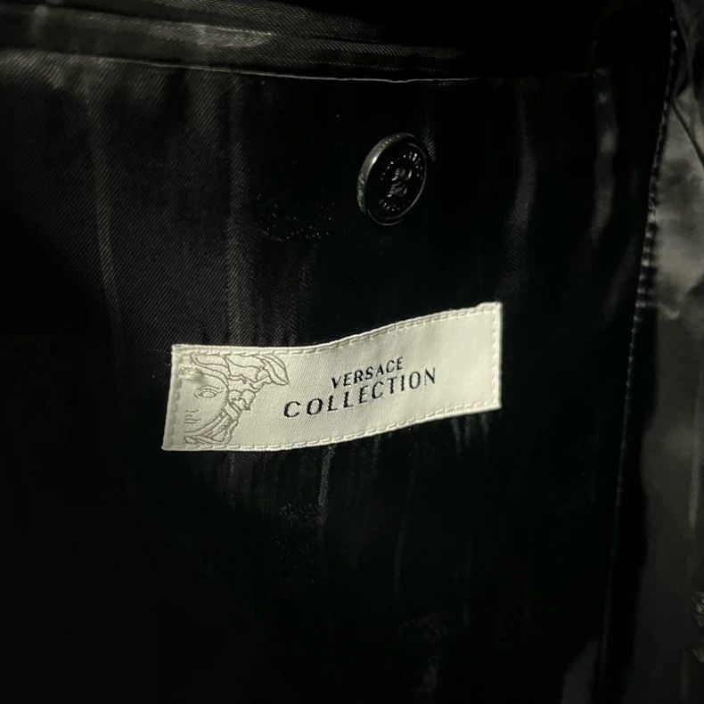 Versace Versace Black Tailored Blazer with Pockets Size US L / EU 52-54 / 3 - 4 Thumbnail