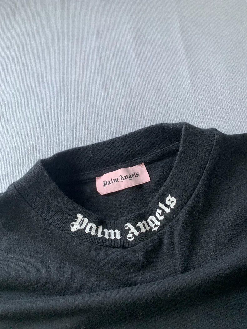 Palm Angels Palm Angels Black Batwing Sleeve T-Shirt Size US XS / EU 42 / 0 - 2 Thumbnail