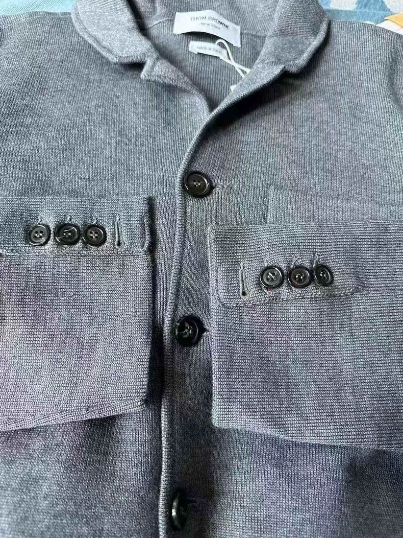 Thom Browne Thom Browne Wool Knit Blazer for Sale Size US L / EU 52-54 / 3 - 6 Thumbnail