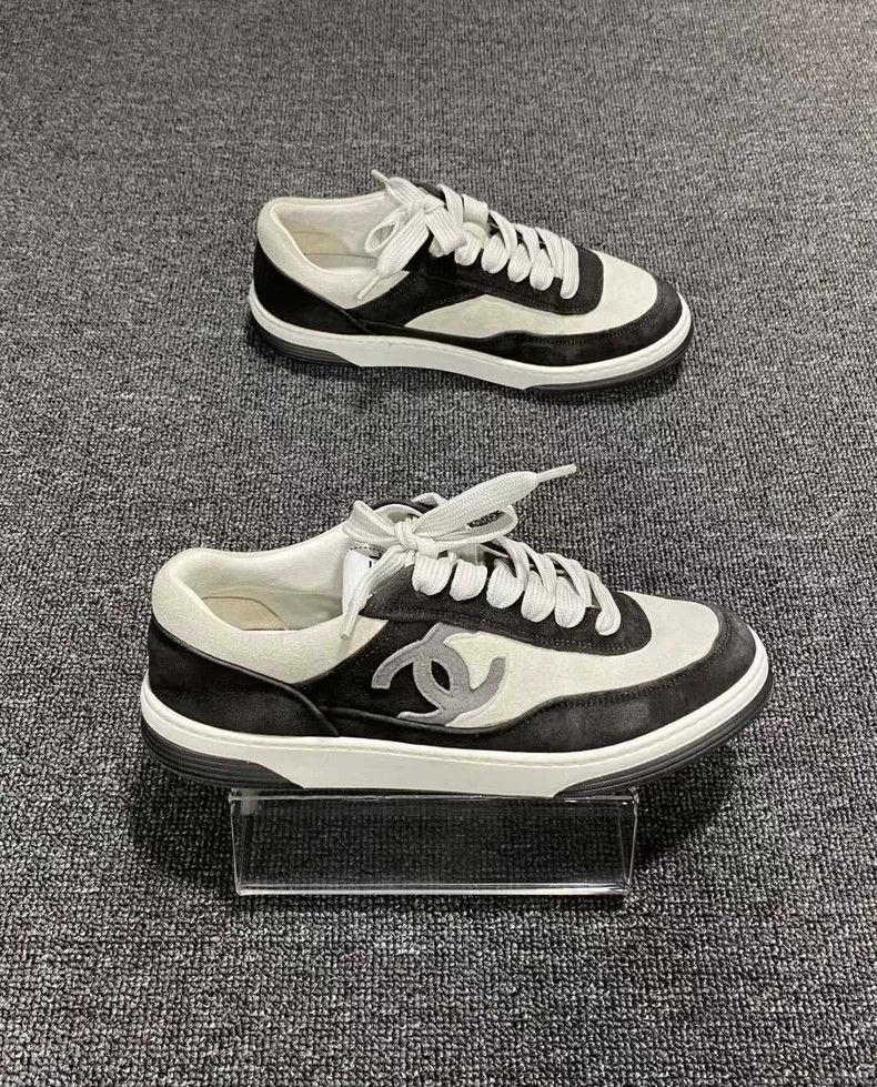 Chanel Chanel Black and White Casual Sneakers Size US 6.5 / EU 39-40 - 4 Thumbnail
