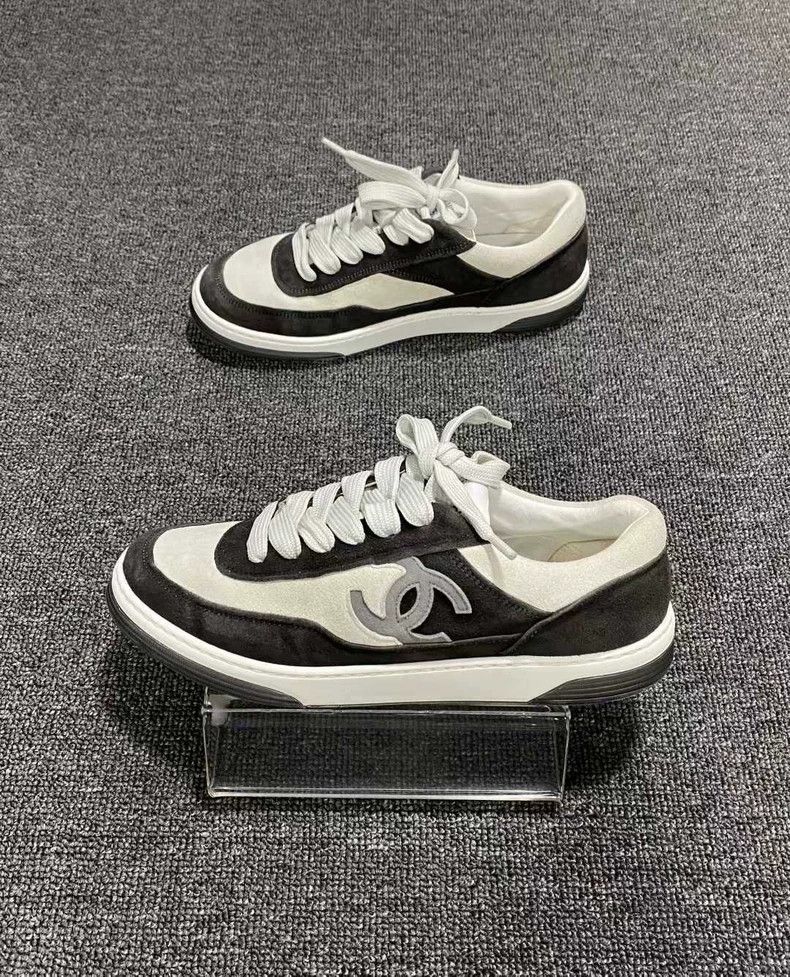 Chanel Chanel Black and White Casual Sneakers Size US 6.5 / EU 39-40 - 3 Thumbnail