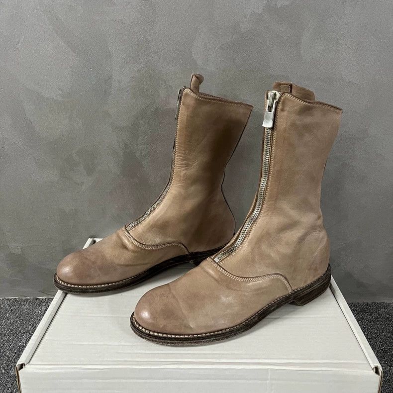 Guidi Latest Milk Tea Color Short Boots Size US 5.5 / EU 38 - 2 Thumbnail