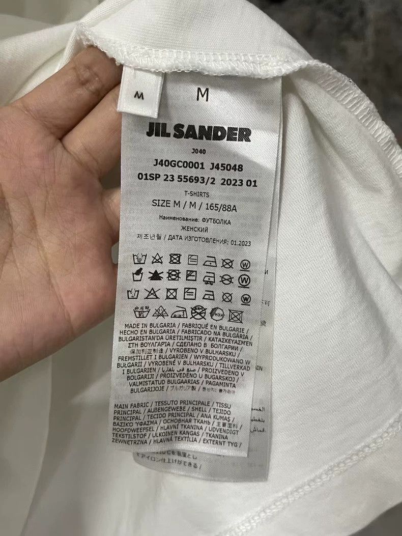 Jil Sander Jil Sander Short Sleeve T-Shirt in White Size US M / EU 48-50 / 2 - 7 Thumbnail