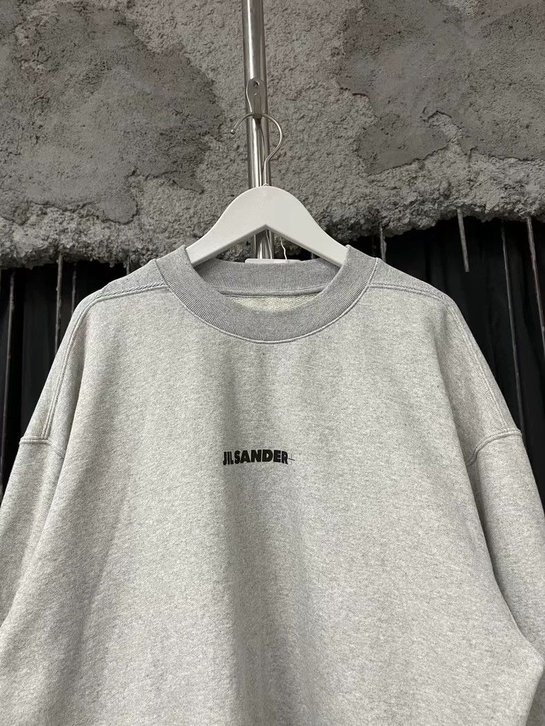 Jil Sander Jil Sander Gray Sweatshirt with Logo Size US M / EU 48-50 / 2 - 3 Thumbnail