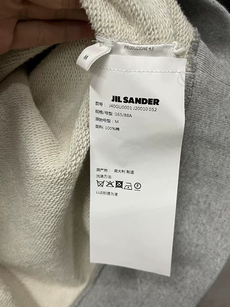 Jil Sander Jil Sander Gray Sweatshirt with Logo Size US M / EU 48-50 / 2 - 7 Thumbnail