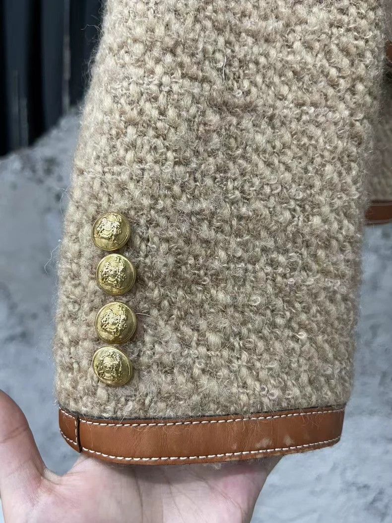 Celine Celine Tweed Jacket with Golden Buttons Size US M / EU 48-50 / 2 - 6 Thumbnail