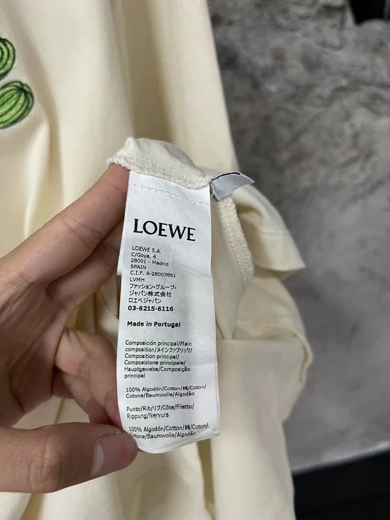 Loewe Loewe Short Sleeve T-Shirt with Cactus Design Size US M / EU 48-50 / 2 - 8 Thumbnail