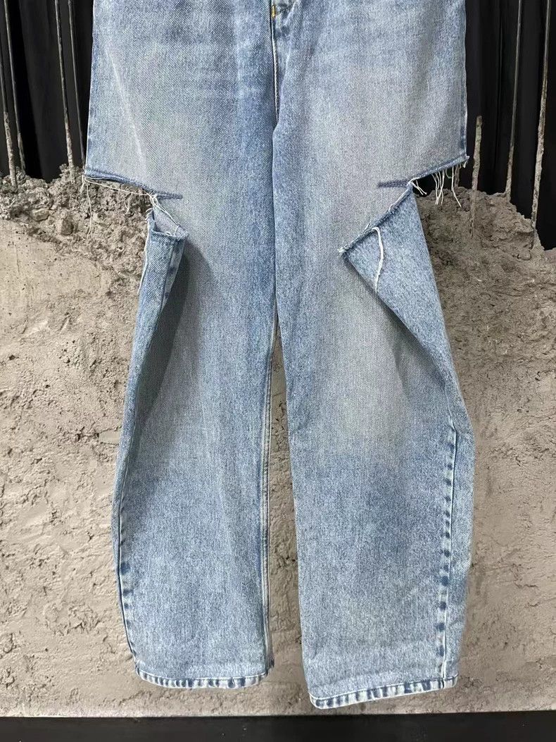 Maison Margiela Maison Margiela Knife Cut Denim Pants Size US 36 / EU 52 - 4 Thumbnail