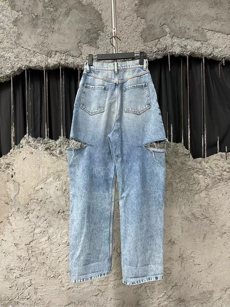 Maison Margiela Maison Margiela Knife Cut Denim Pants Size US 36 / EU 52 - 2 Thumbnail