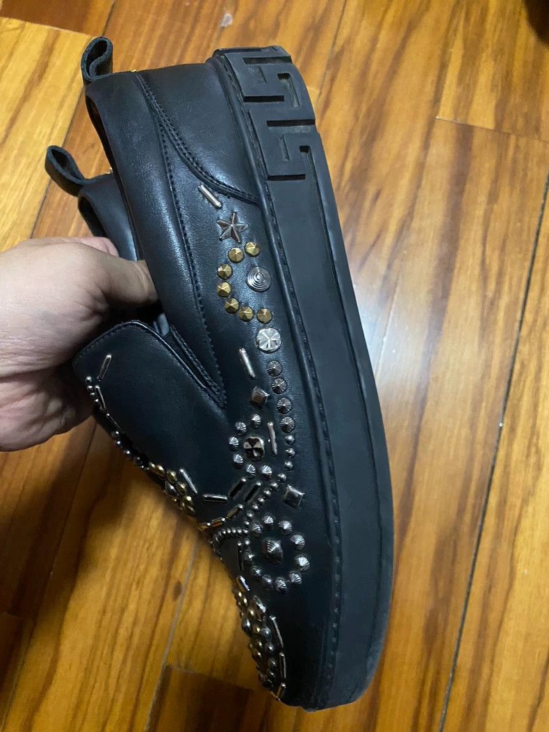 Versace Versace Men's Casual Dress Shoes with Embellishments Size US 10 / EU 43 - 6 Thumbnail