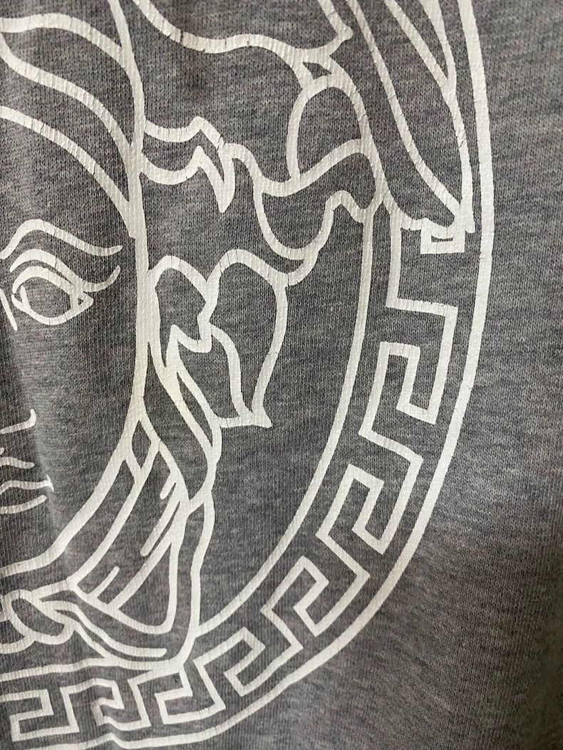 Versace Versace Gray Hoodie with Medusa Design Size US XL / EU 56 / 4 - 3 Thumbnail