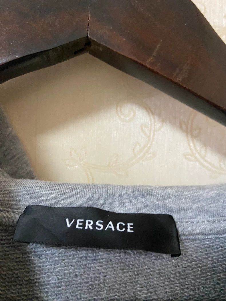 Versace Versace Gray Hoodie with Medusa Design Size US XL / EU 56 / 4 - 4 Thumbnail