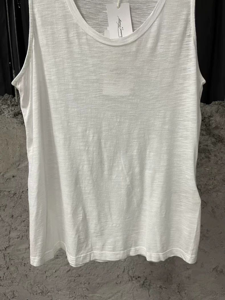 Other American Vintage Sleeveless White Tank Top Size US M / EU 48-50 / 2 - 4 Thumbnail