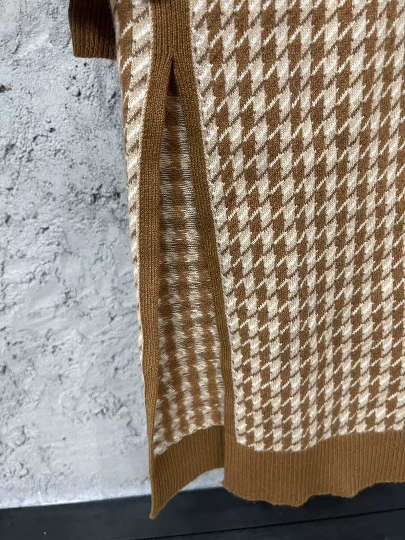 Hermes Hermes Wool Coat in Houndstooth Pattern Size US XS / EU 42 / 0 - 5 Thumbnail