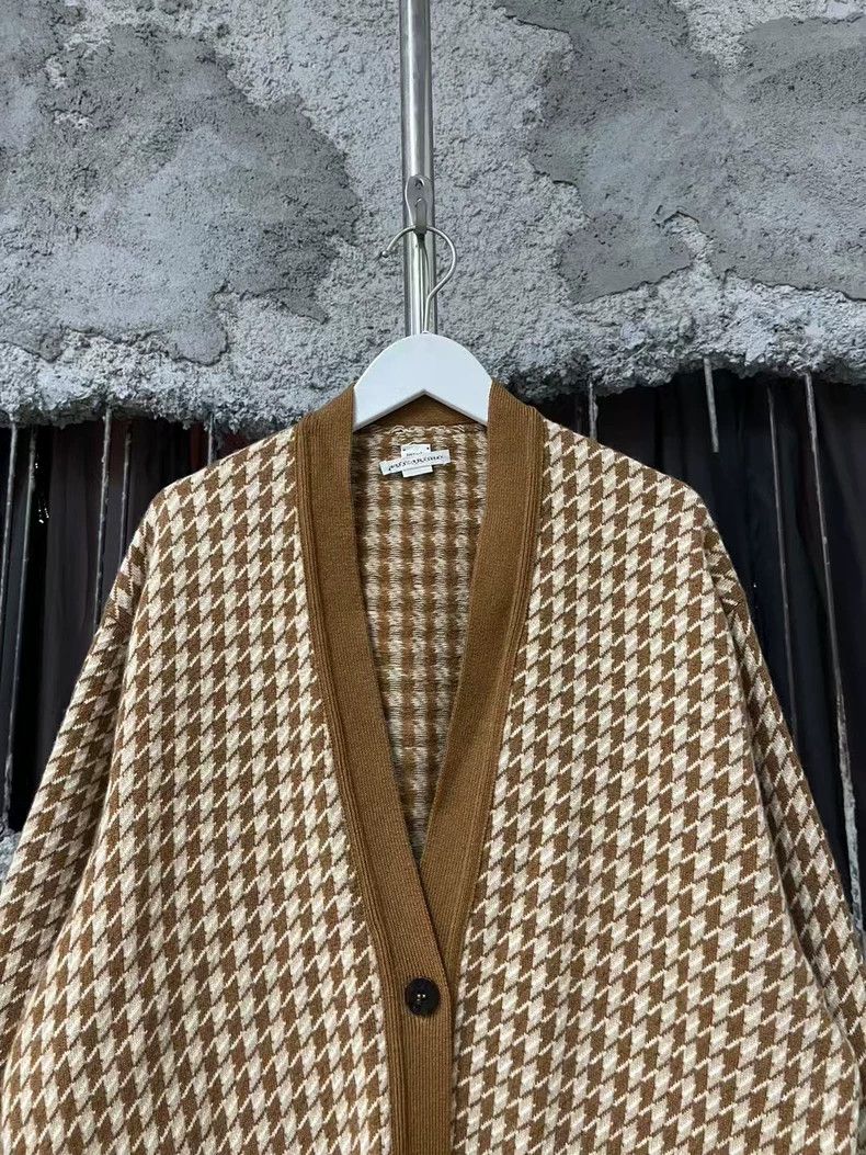 Hermes Hermes Wool Coat in Houndstooth Pattern Size US XS / EU 42 / 0 - 3 Thumbnail