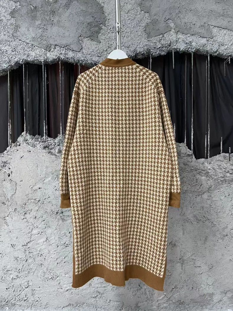 Hermes Hermes Wool Coat in Houndstooth Pattern Size US XS / EU 42 / 0 - 2 Thumbnail