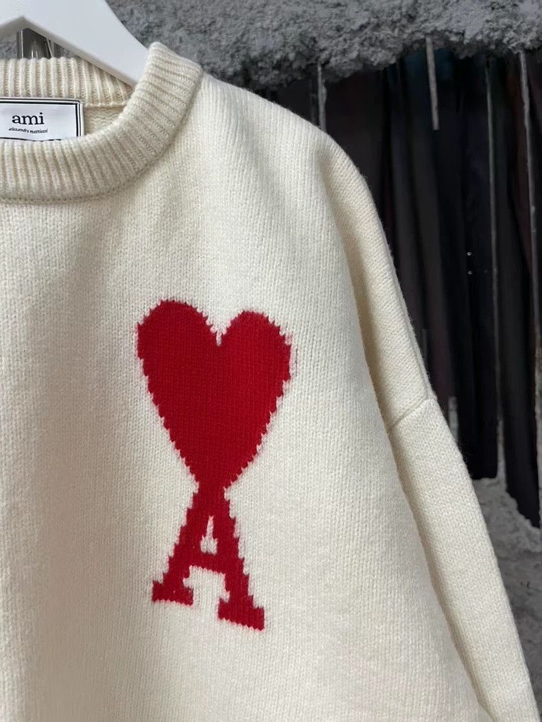 AMI Ami Sweater with Heart Design Size US M / EU 48-50 / 2 - 5 Thumbnail