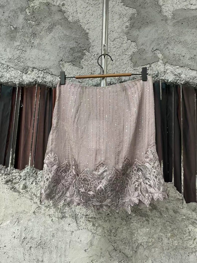 Acne Studios Acne Studios Sequin Embroidered Skirt Size US 34 / EU 50 - 2 Thumbnail