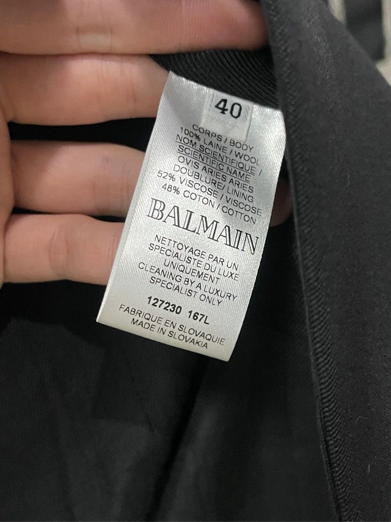 Balmain Balmain Black Double-Breasted Blazer Jacket Size US M / EU 48-50 / 2 - 7 Thumbnail