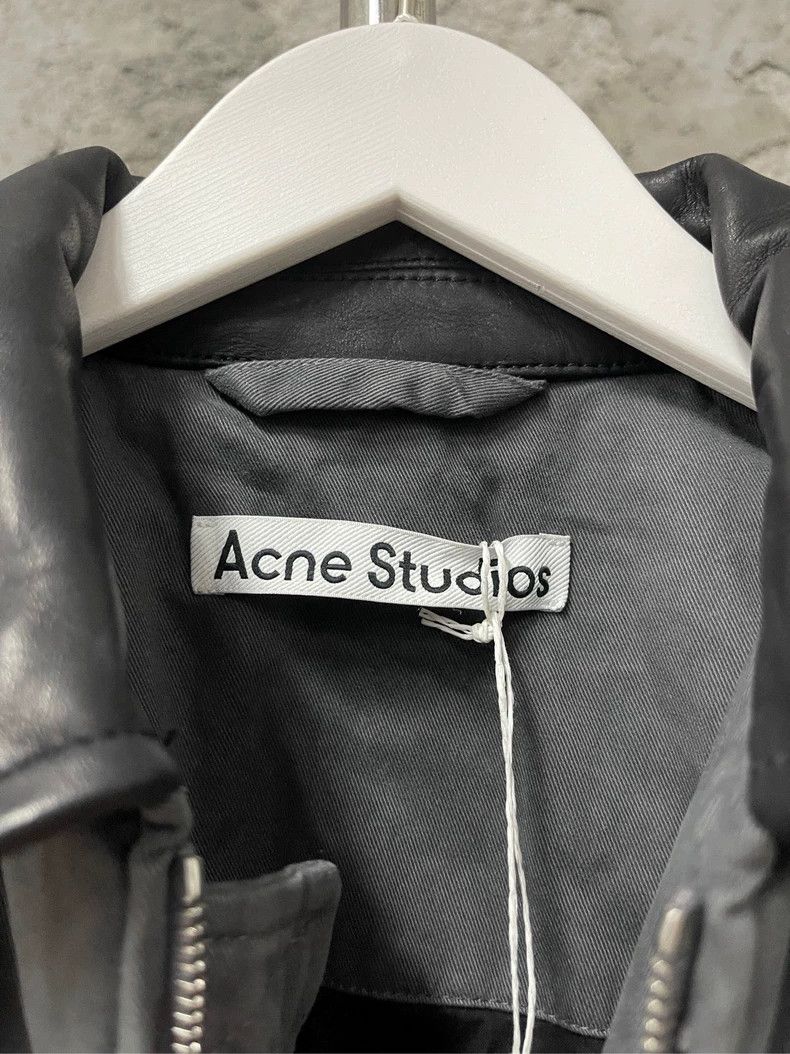 Acne Studios Acne Studios Leather Collar Jacket Size US XS / EU 42 / 0 - 5 Thumbnail