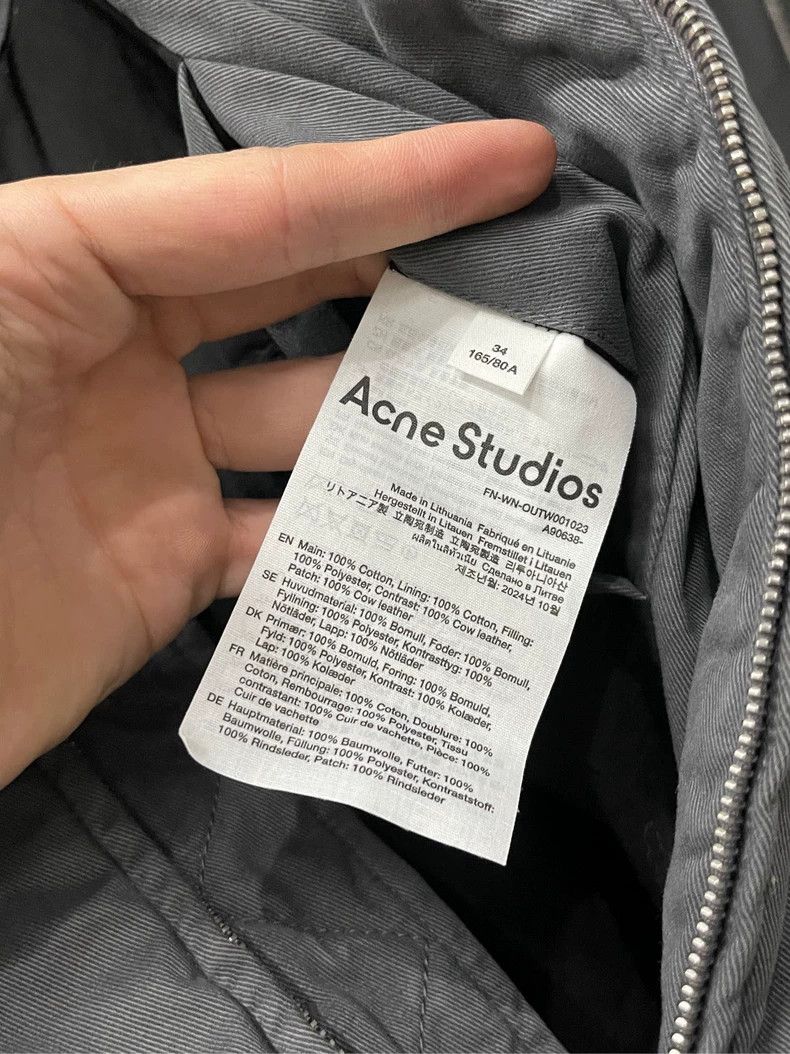 Acne Studios Acne Studios Leather Collar Jacket Size US XS / EU 42 / 0 - 6 Thumbnail