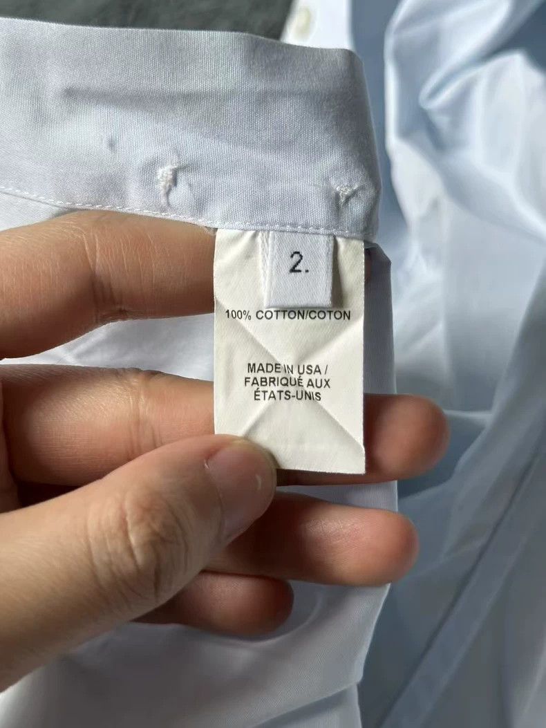 Thom Browne Thom Browne Long Sleeve Shirt with Double Stripes Size US M / EU 48-50 / 2 - 3 Thumbnail