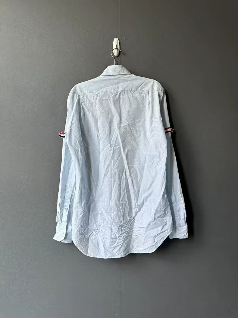 Thom Browne Thom Browne Long Sleeve Shirt with Double Stripes Size US M / EU 48-50 / 2 - 2 Thumbnail