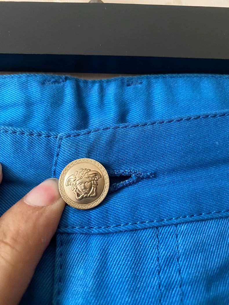 Versace Versace Men's Denim Pants in Blue Color Size US 35 - 2 Thumbnail