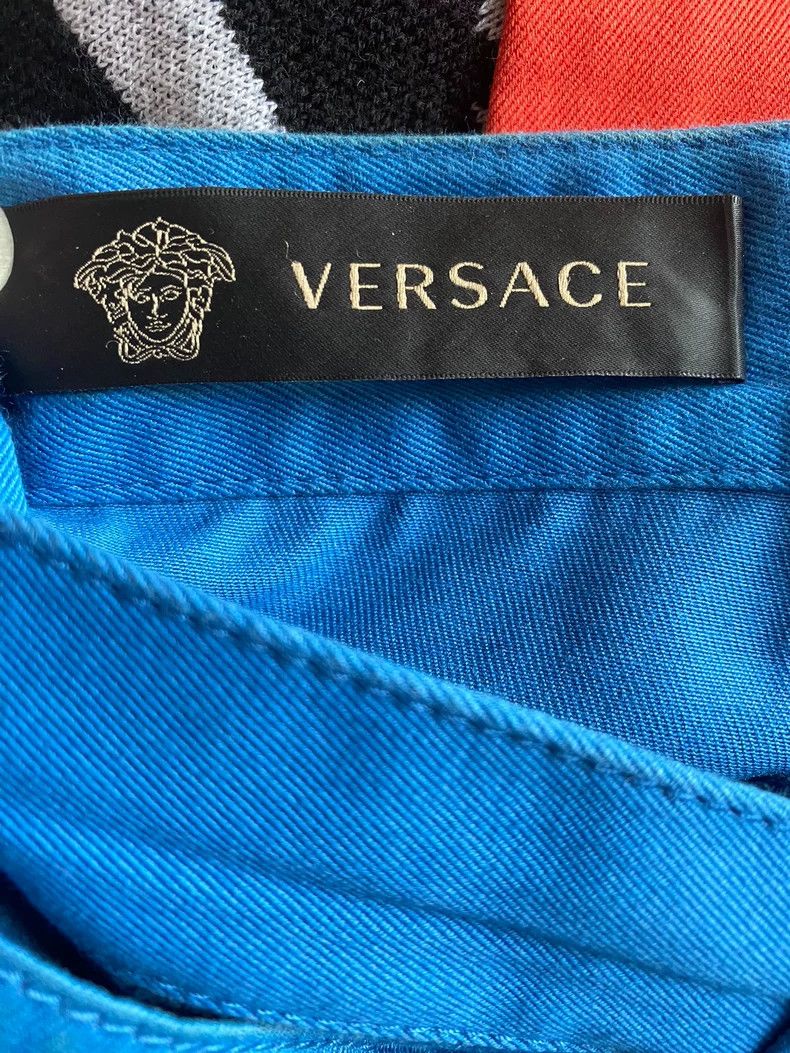 Versace Versace Men's Denim Pants in Blue Color Size US 35 - 4 Thumbnail