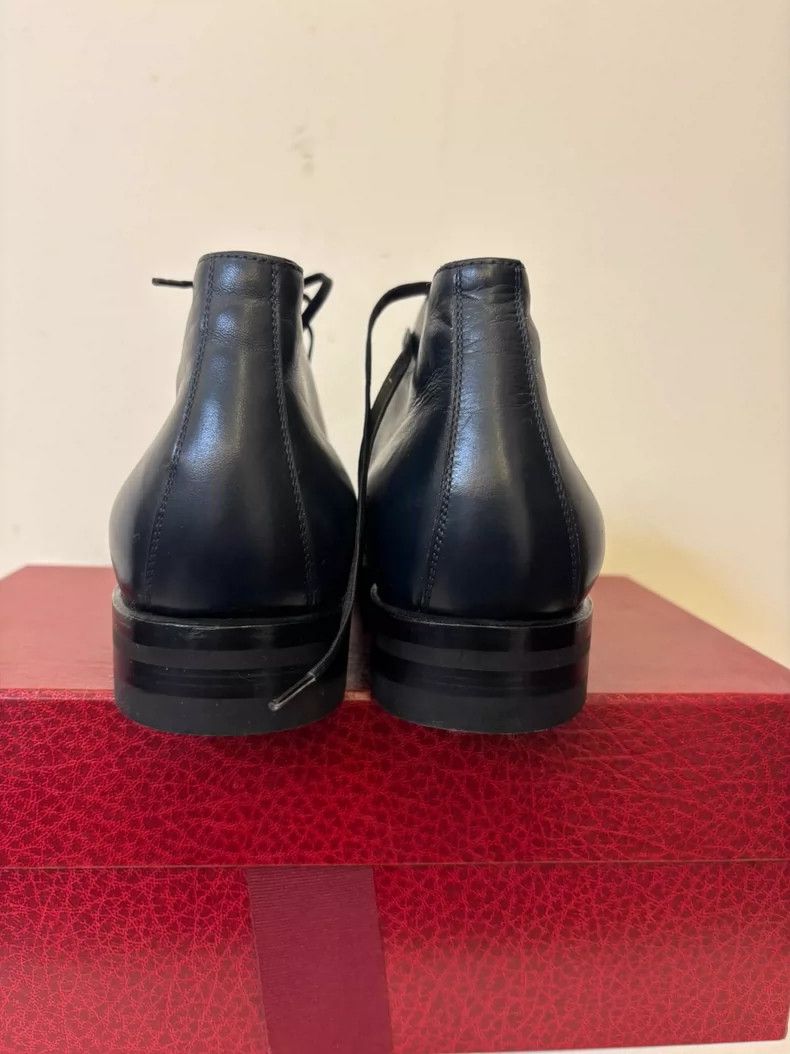 Comoli Elegant Dark Blue Leather Shoes for Men Size US 8 / EU 41 - 5 Thumbnail