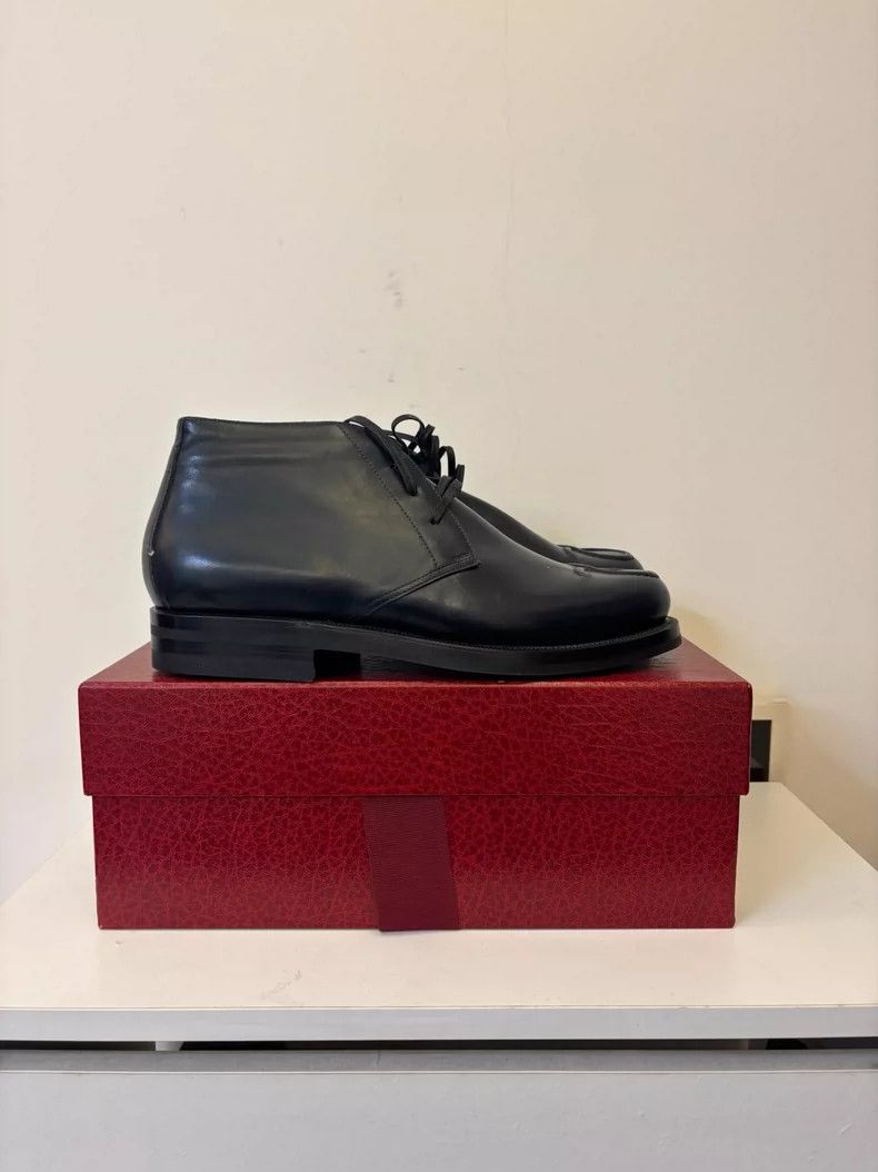 Comoli Elegant Dark Blue Leather Shoes for Men Size US 8 / EU 41 - 3 Thumbnail