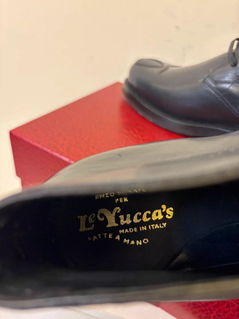Comoli Elegant Dark Blue Leather Shoes for Men Size US 8 / EU 41 - 8 Thumbnail
