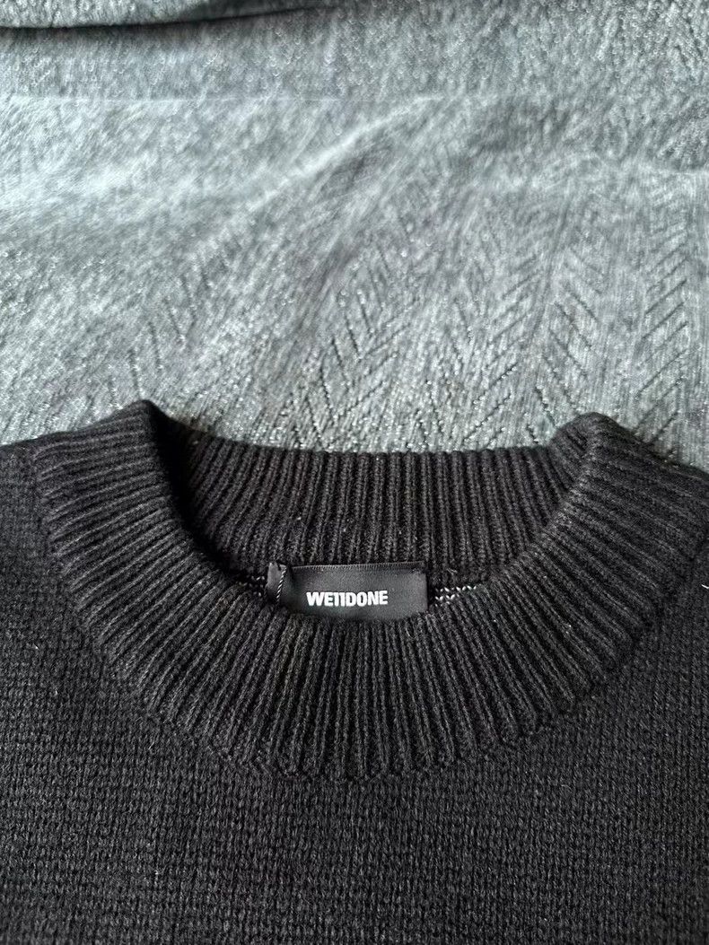 WE11DONE We11done Black Large Logo Sweater Size US S / EU 44-46 / 1 - 3 Thumbnail