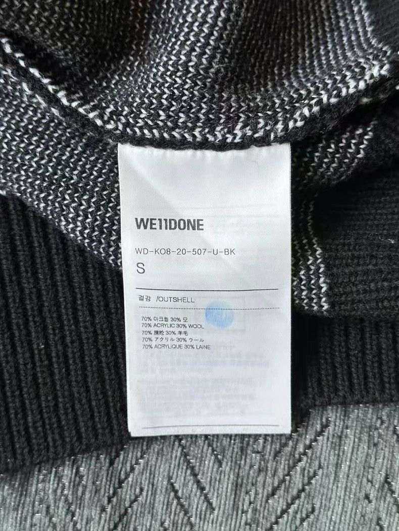 WE11DONE We11done Black Large Logo Sweater Size US S / EU 44-46 / 1 - 4 Thumbnail